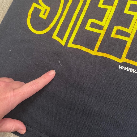 Pittsburgh - B*tch I’m A Steeler - She Luvs The D - Black Gold T Shirt - Small - Picture 7 of 7